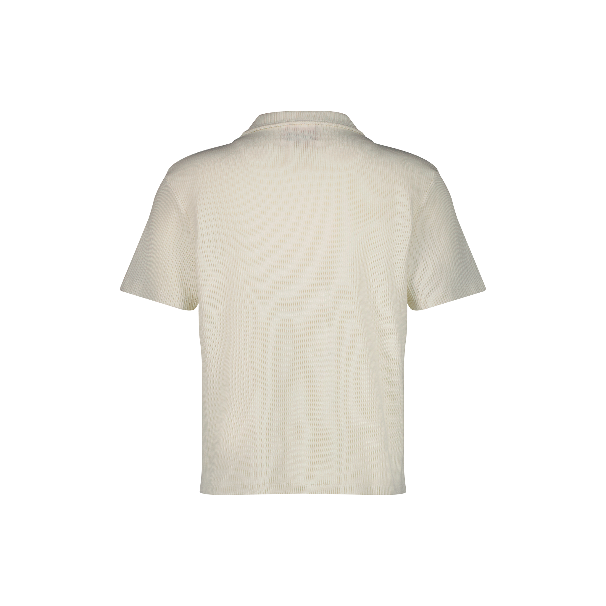 Polo col requin boutonné en interlock