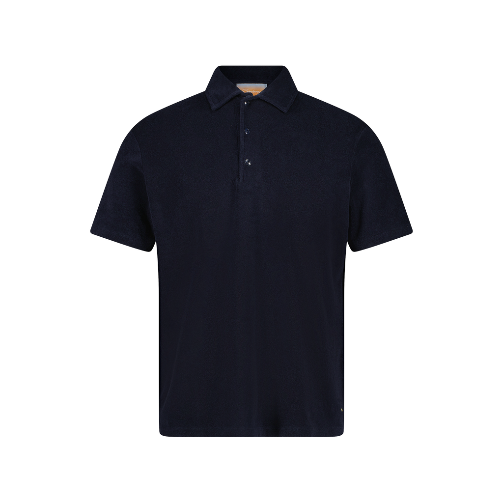 Button-down Polo Shirt in Terry