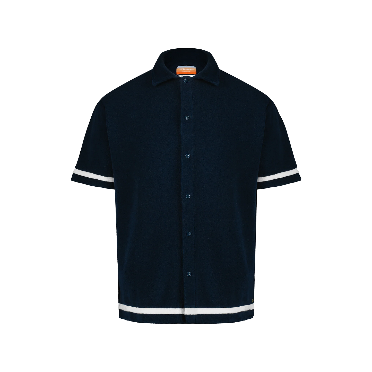Chemise en Éponge Marine à Rayures Écrues