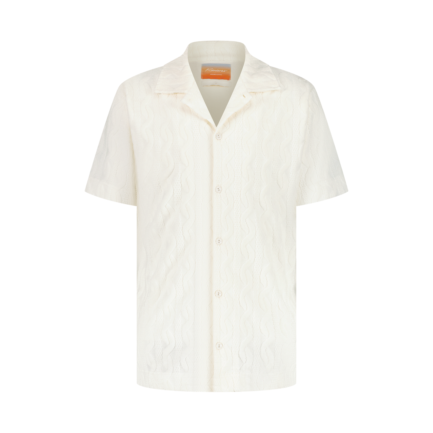 Chemise en Éponge Fantaisie Ecru