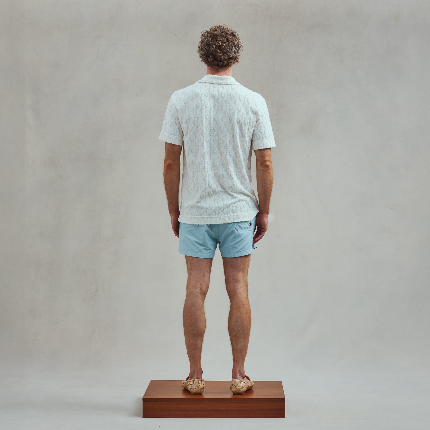 Chemise en Éponge Fantaisie Ecru