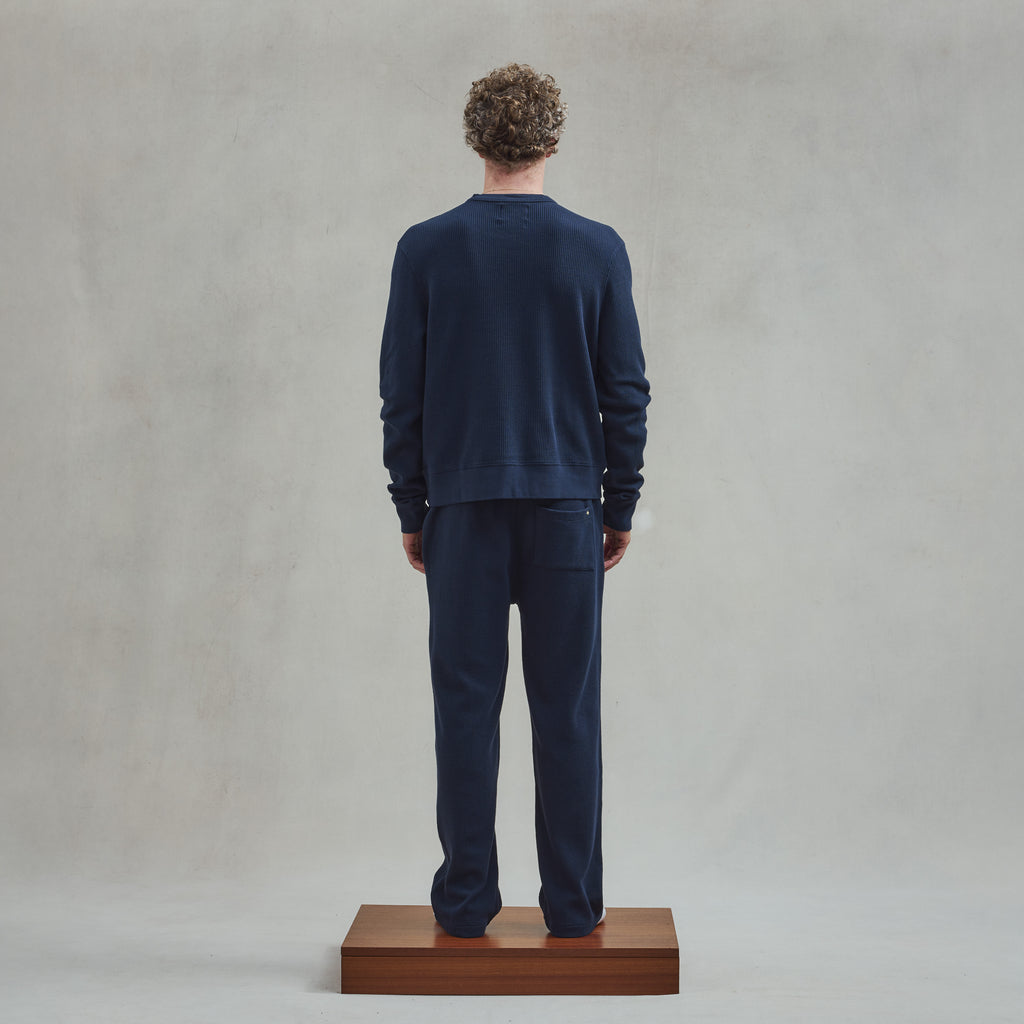 Sweatshirt col rond en interlock