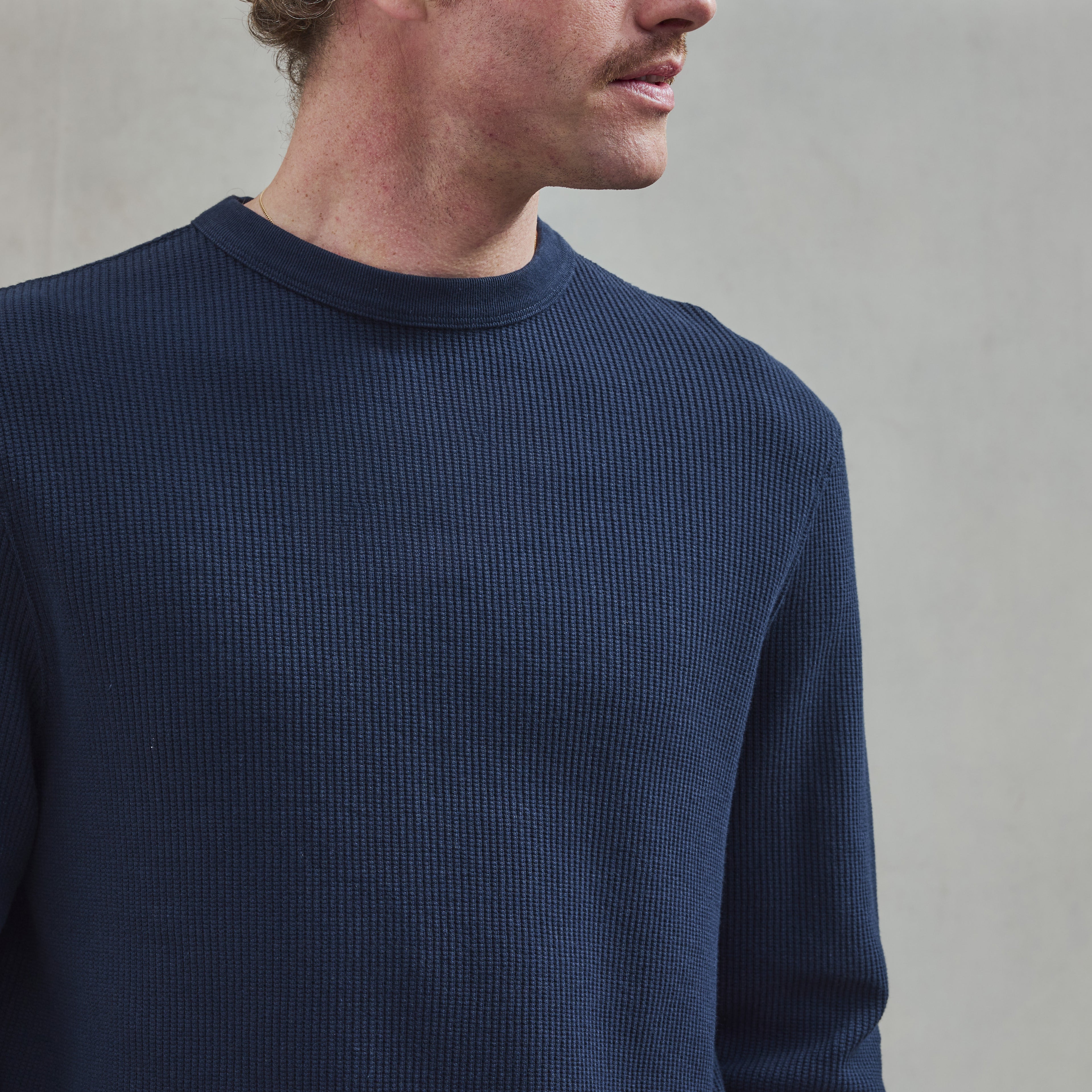 Sweatshirt col rond en interlock