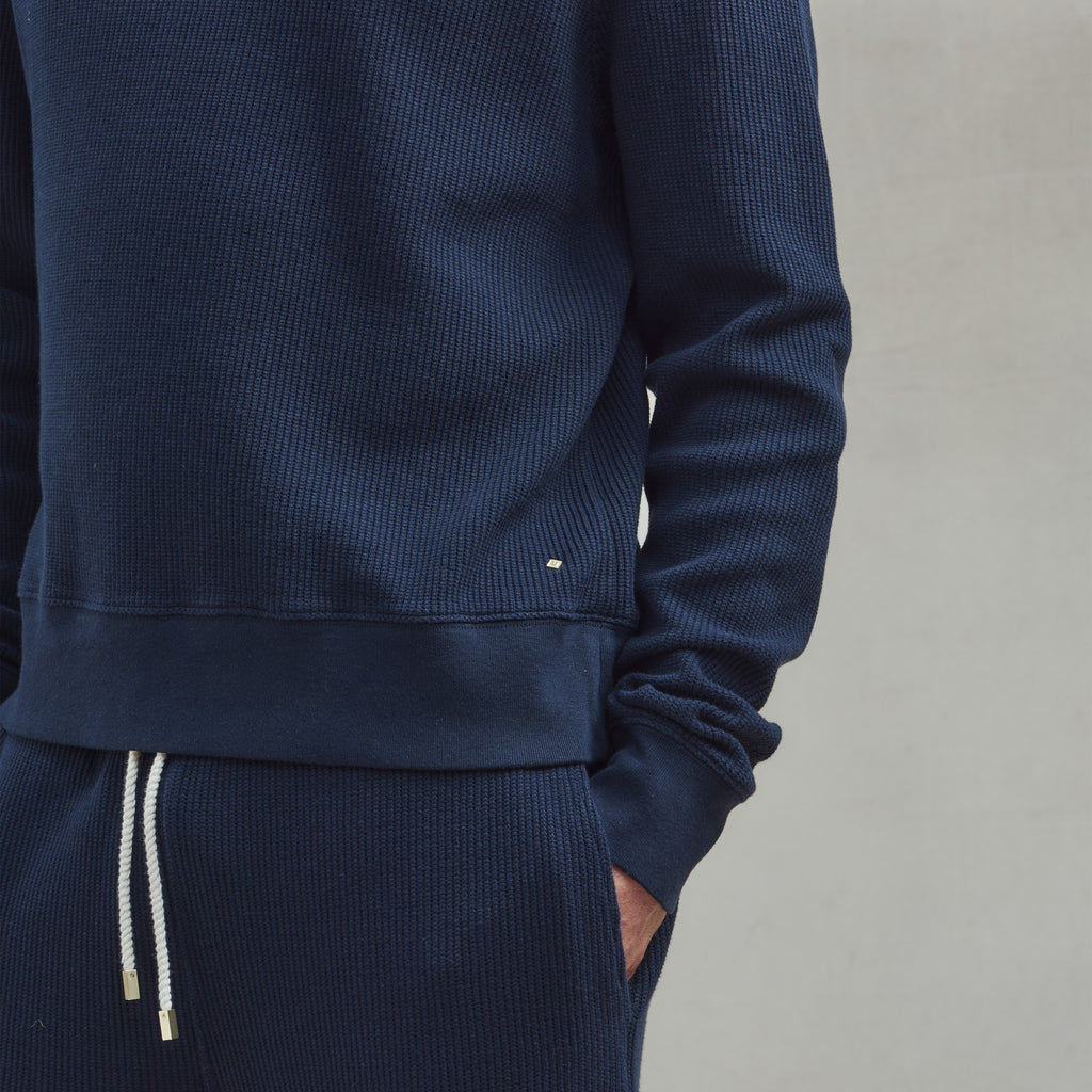 Sweatshirt col rond en interlock