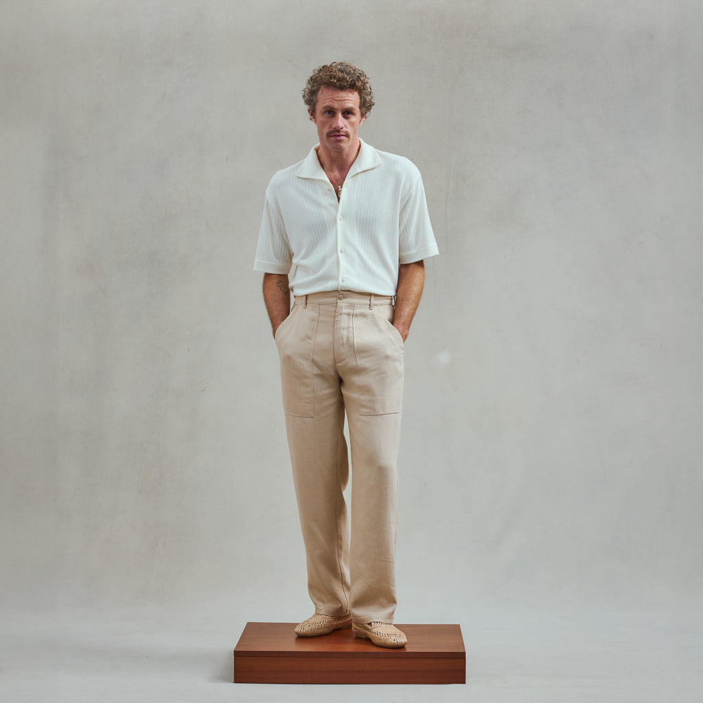 Beige Fatigue Pants
