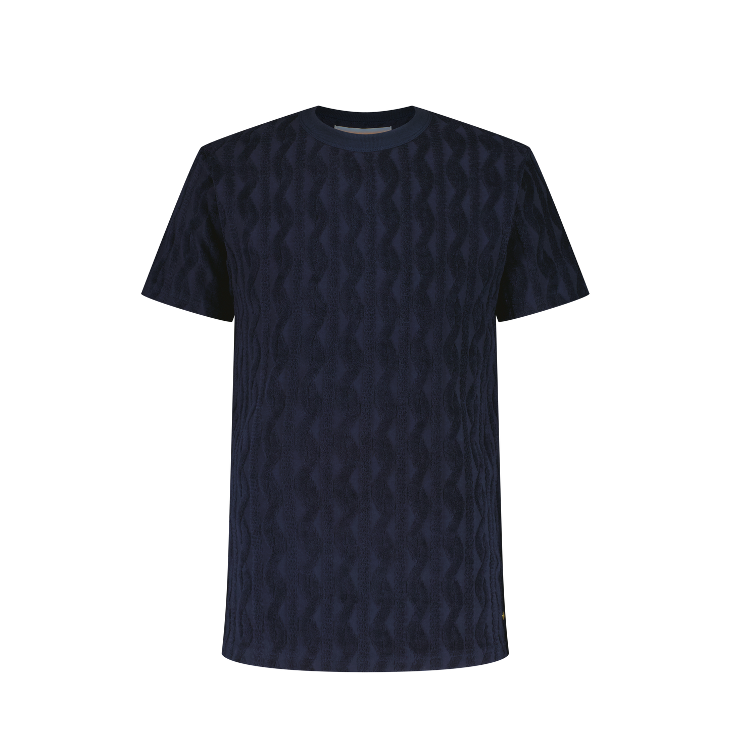 Navy Fancy Terrycloth T-Shirt