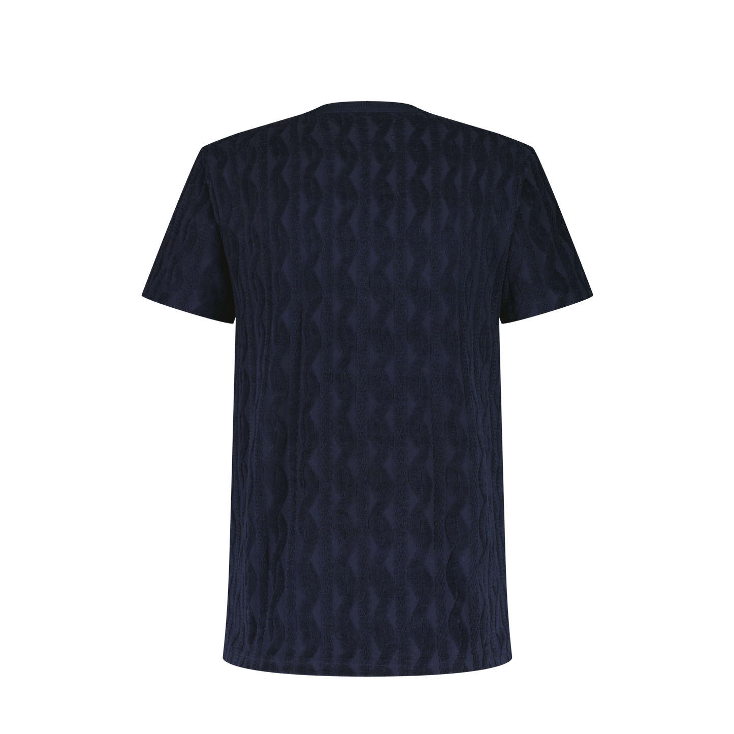 Navy Fancy Terrycloth T-Shirt