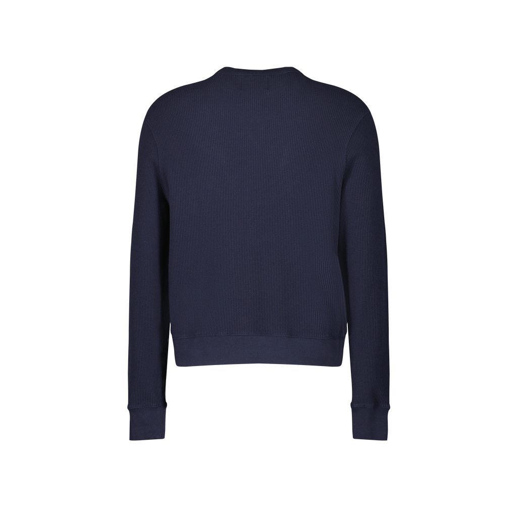 Sweatshirt col rond en interlock