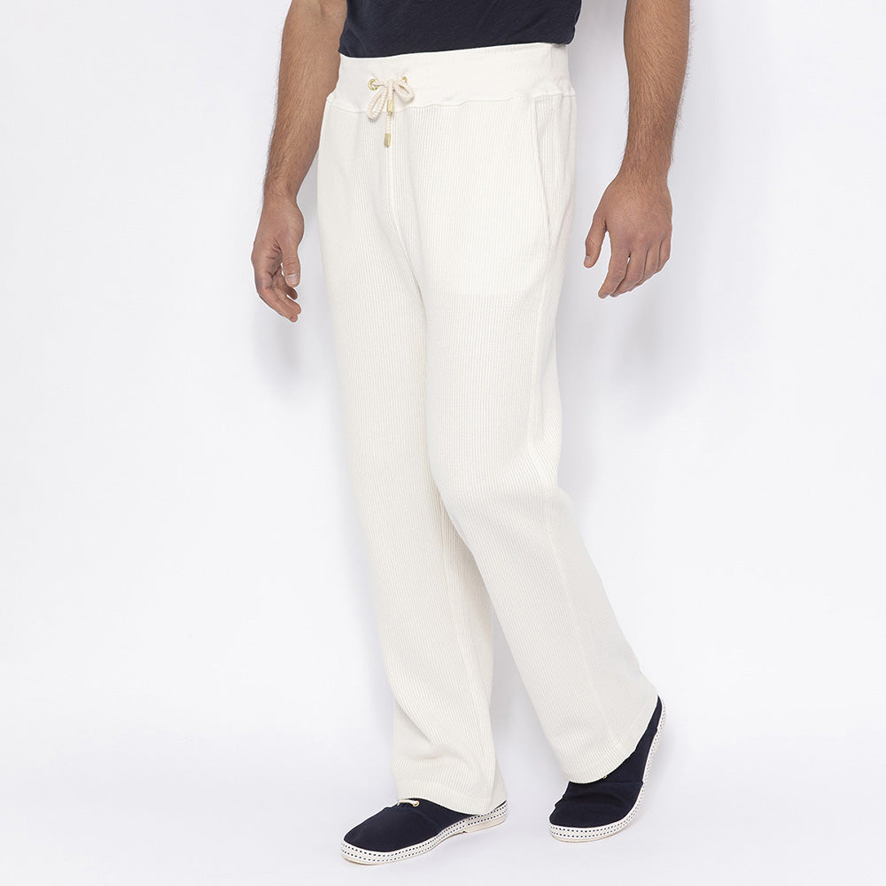 Pantalon en nid d'abeille avec lien de serrage
