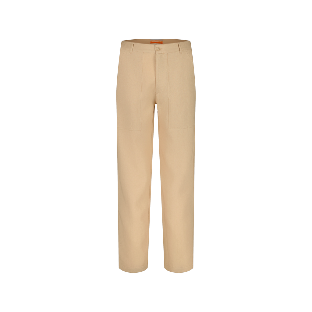Beige Fatigue Pants