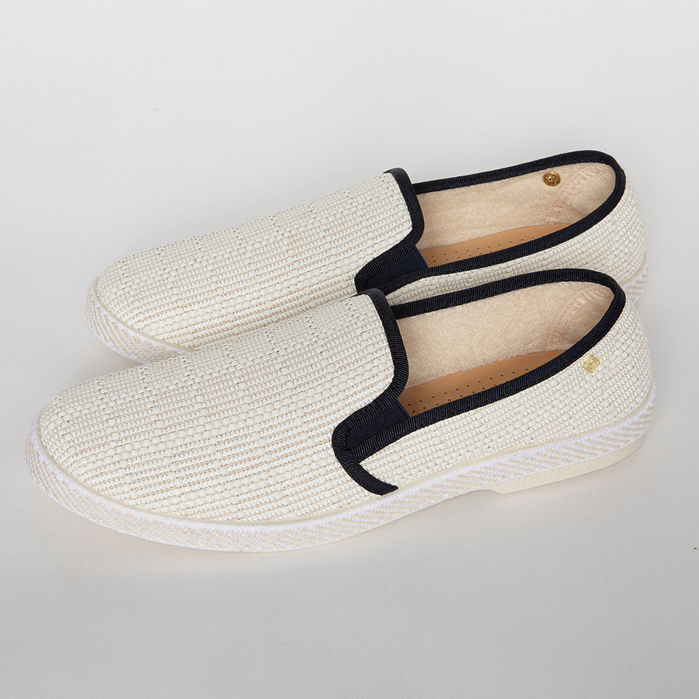 Classic Raffia Ivory Navy