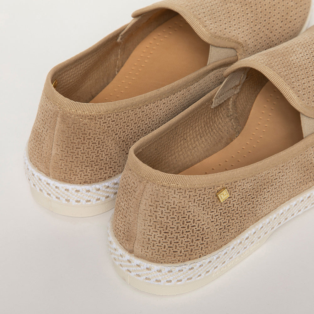 Classic Suede Embossed Beige