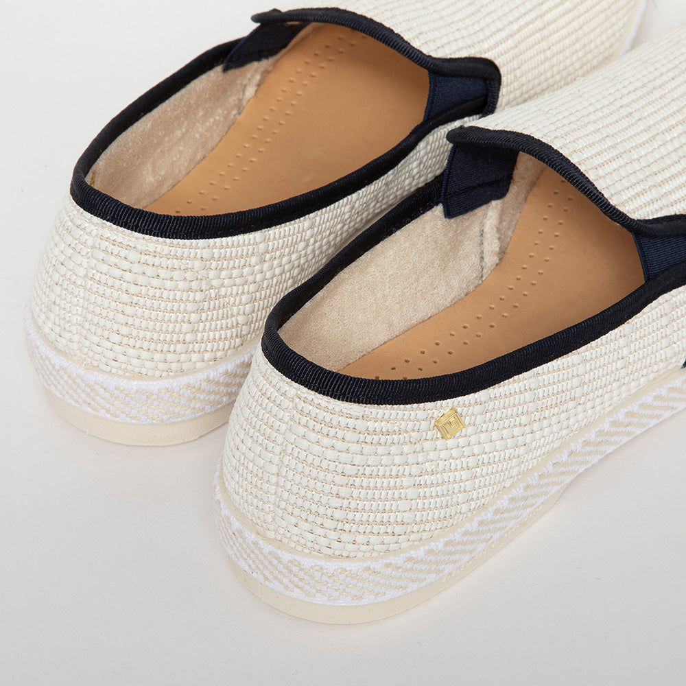 Classic Raffia Ivory Navy
