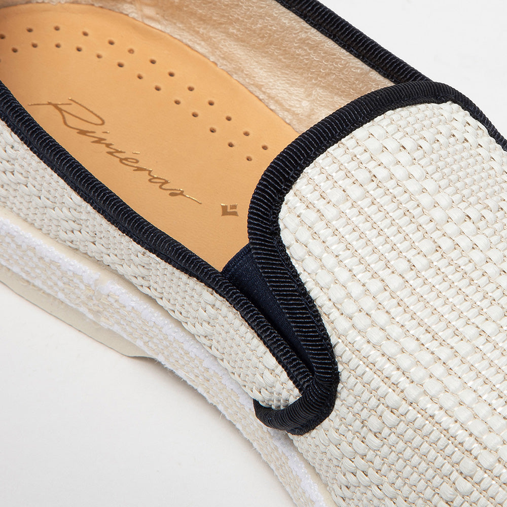 Classic Raffia Ivory Navy