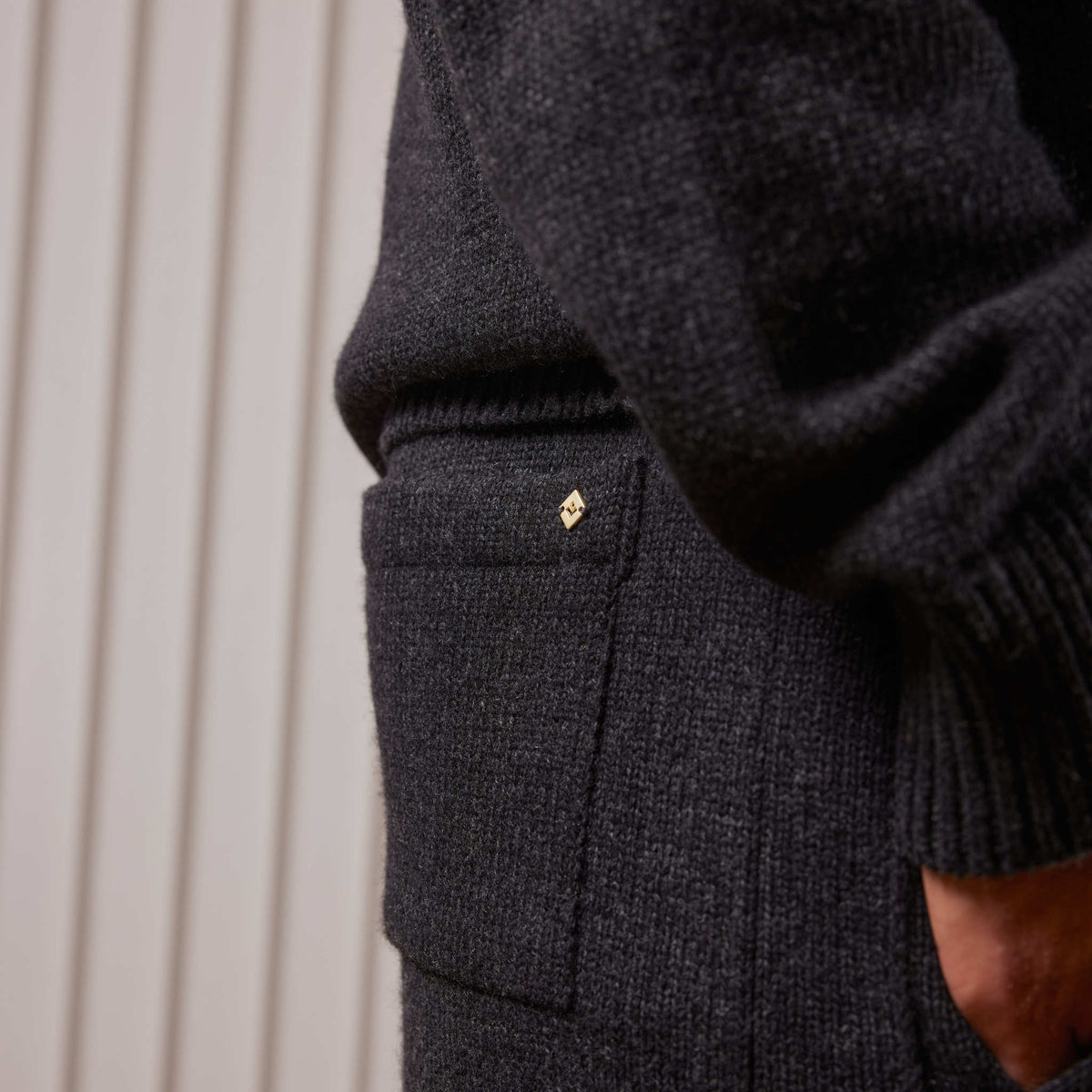 Pantalon Maille Anthracite