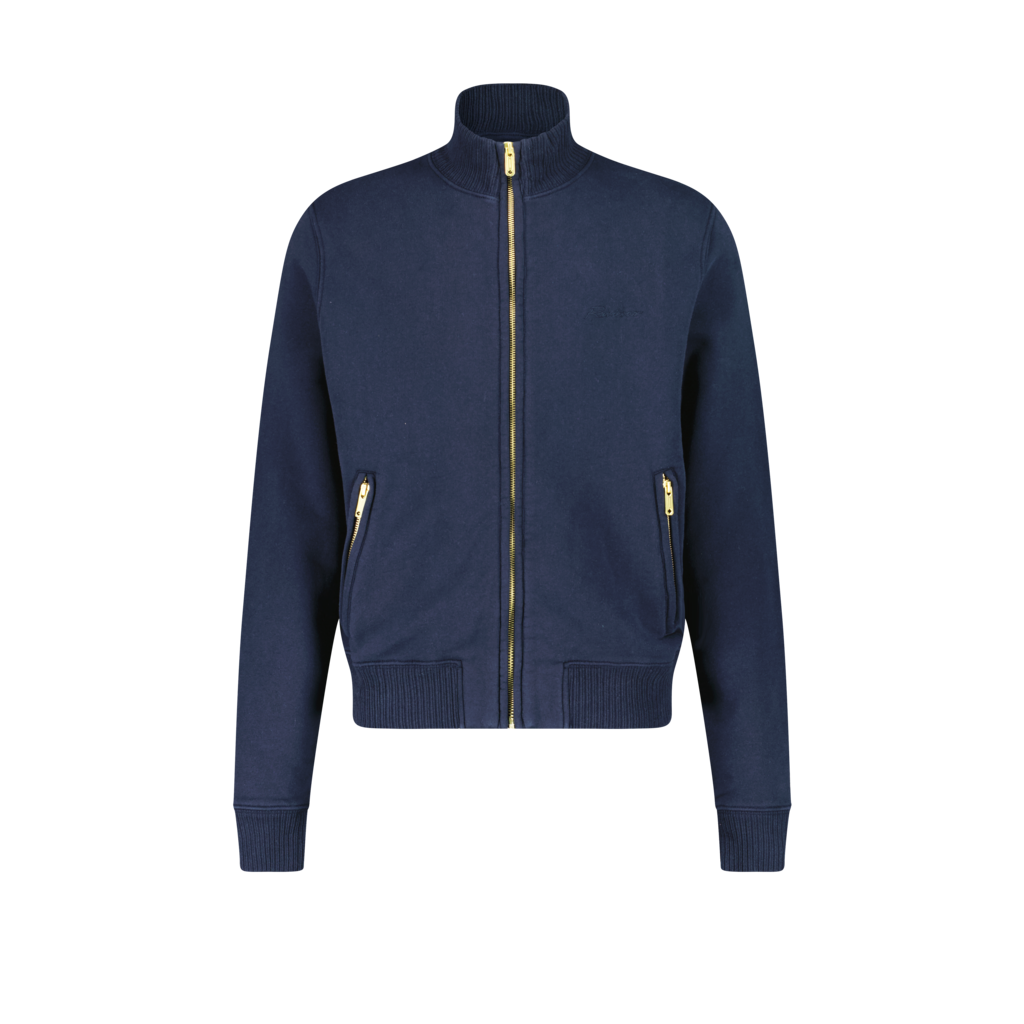 Navy Zipped Sweatshirt