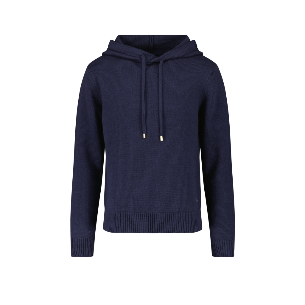 Hoodie Maille Marine