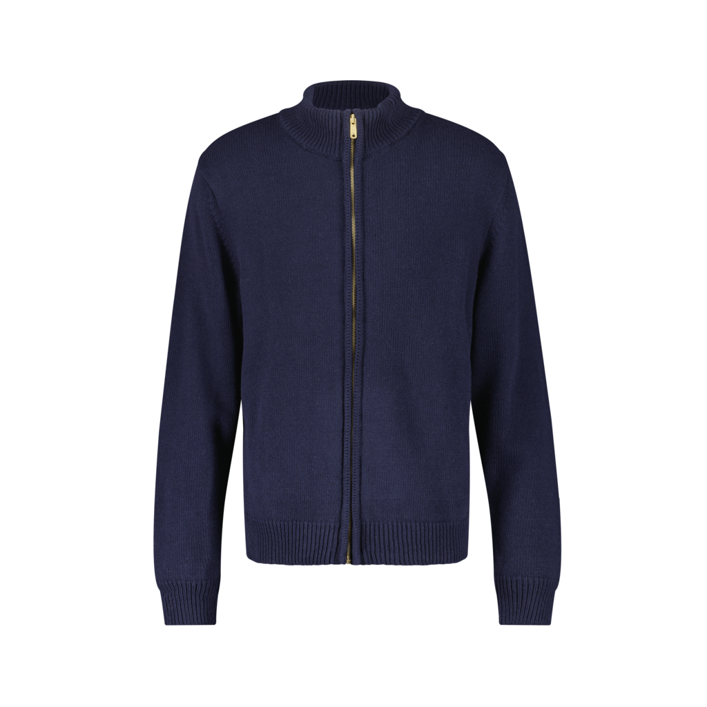 Pull Zip Maille Marine