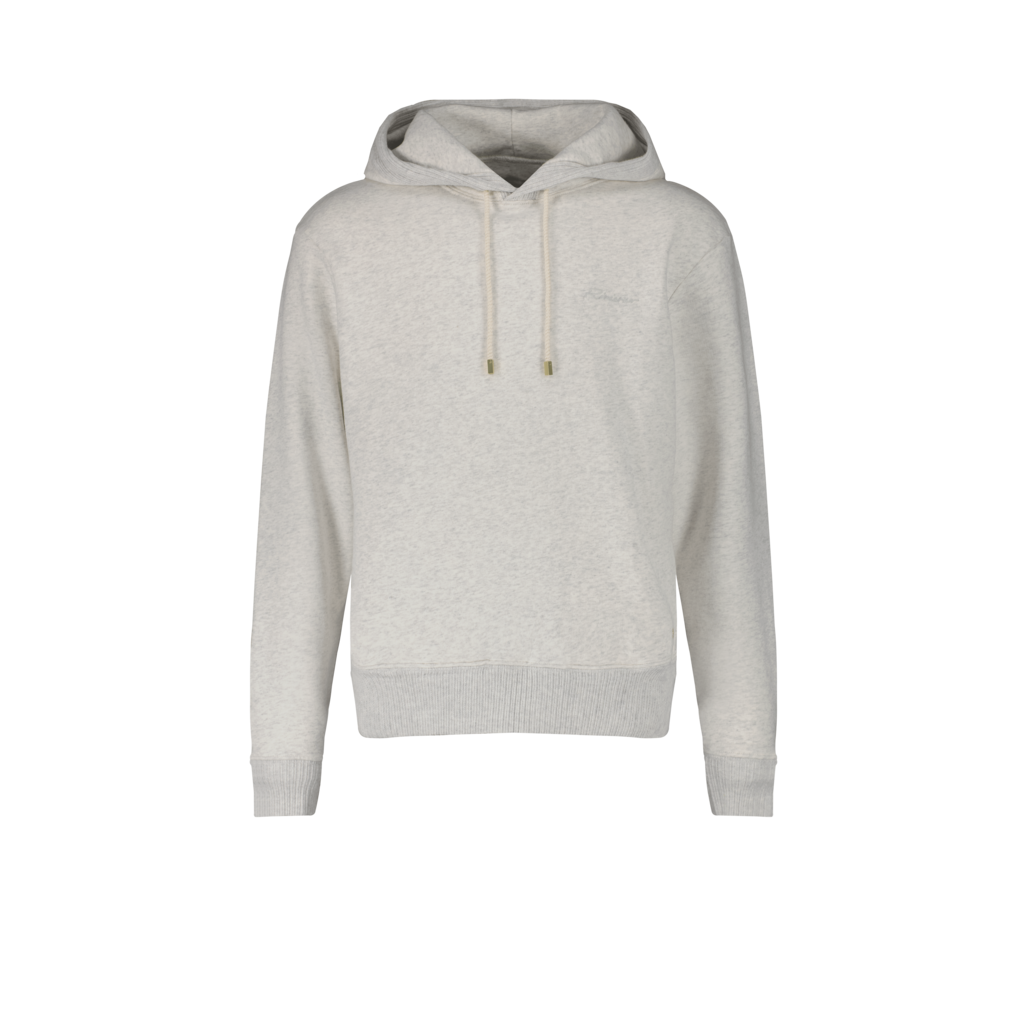 Grey Mottled Hooded Sweatshirt
