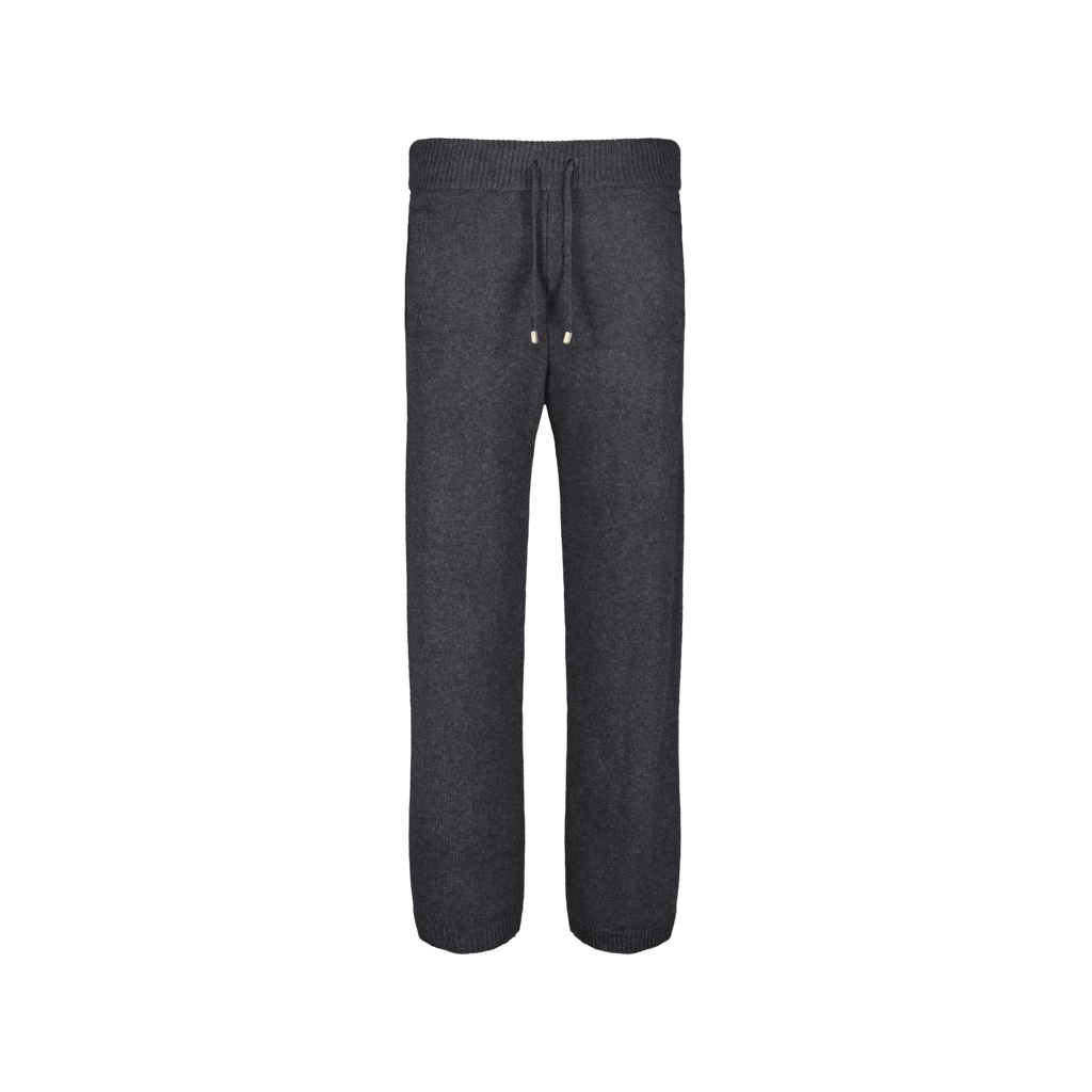 Anthracite Straight Knit Pants