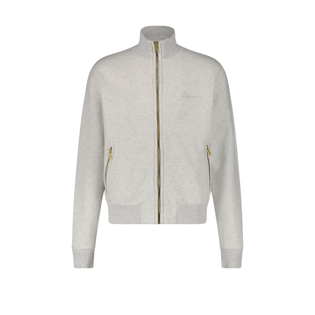 Pull Zip Molleton Gris