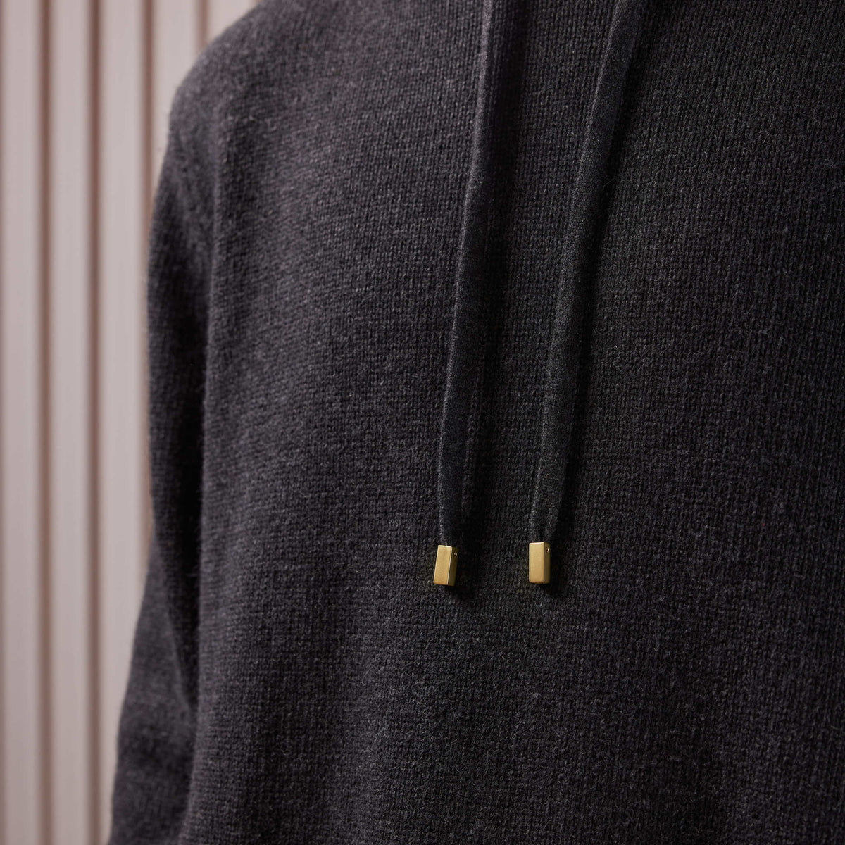 Hoodie Maille Anthracite