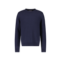 Pull Col Rond Maille Marine
