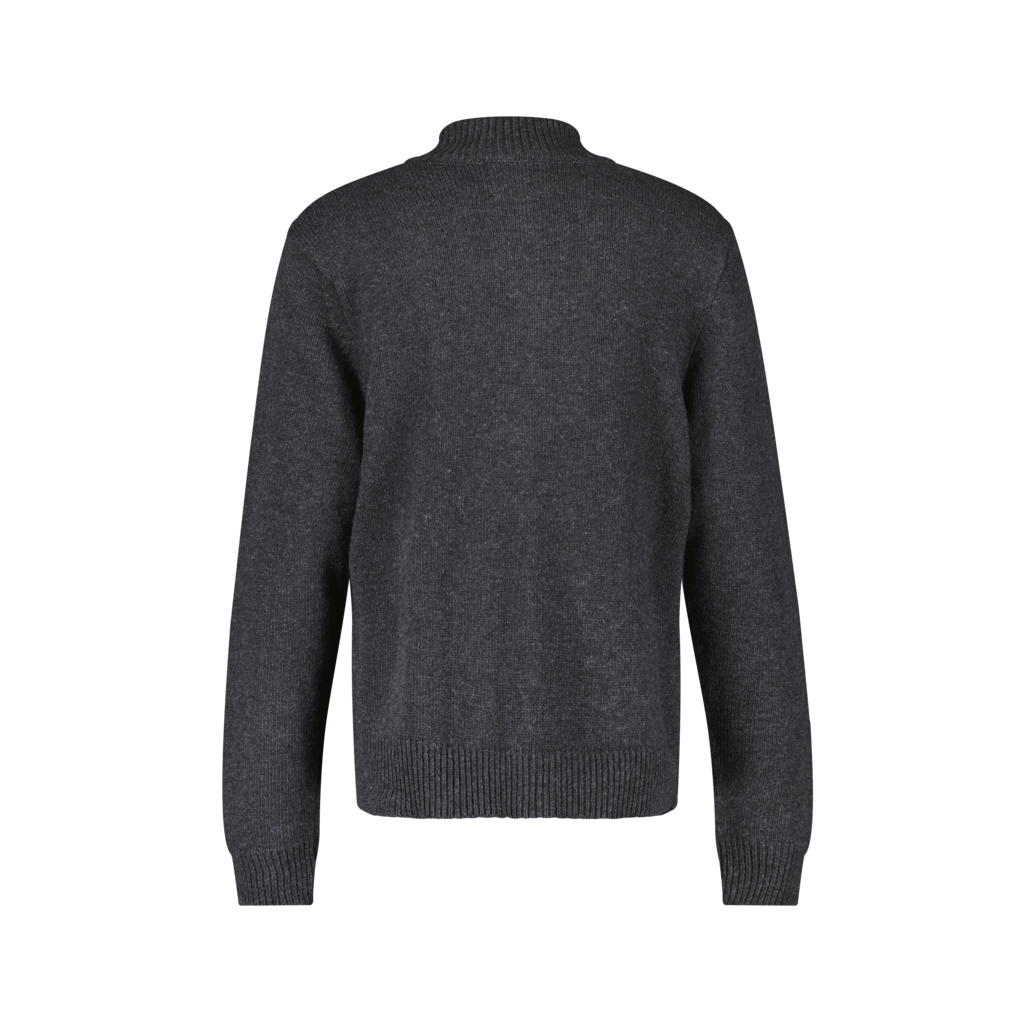 Pull Zip Maille Anthracite