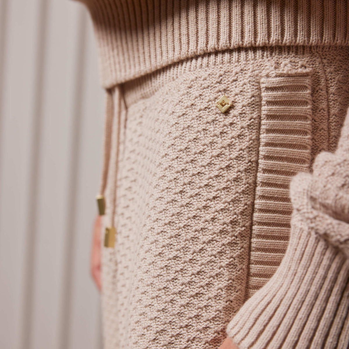 Pantalon Maille camel
