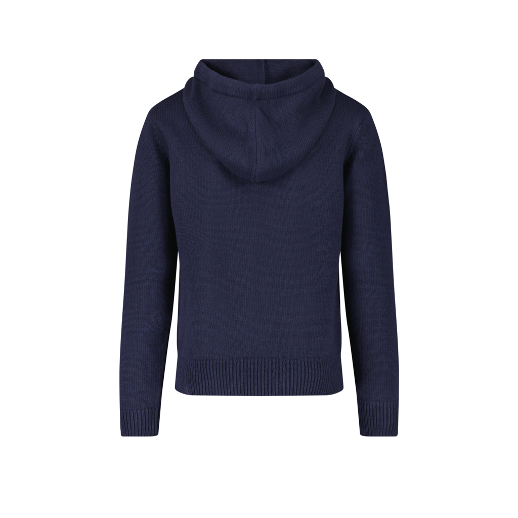 Hoodie Maille Marine