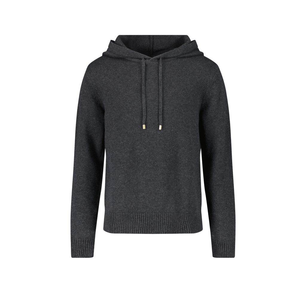 Hoodie Maille Anthracite