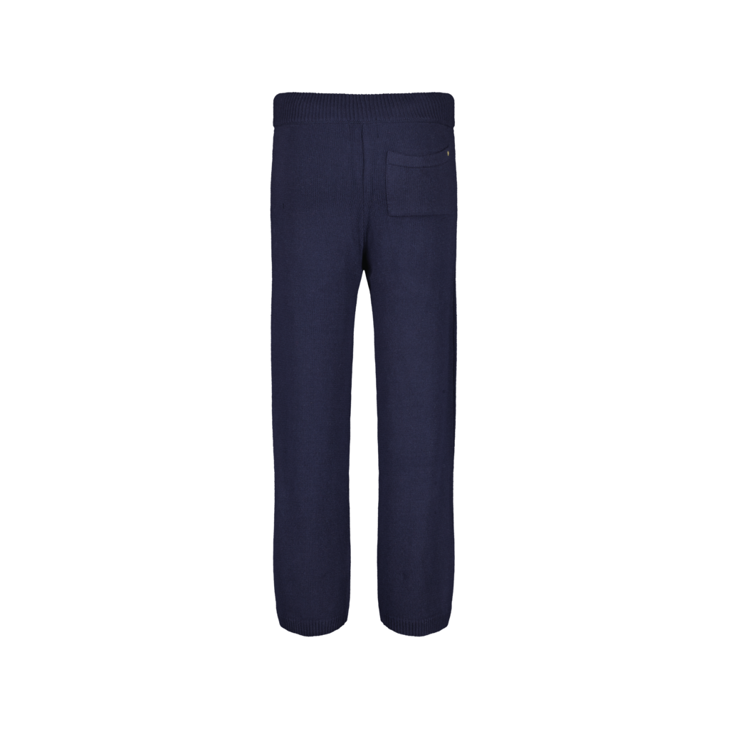 Navy Straight Knit Pants