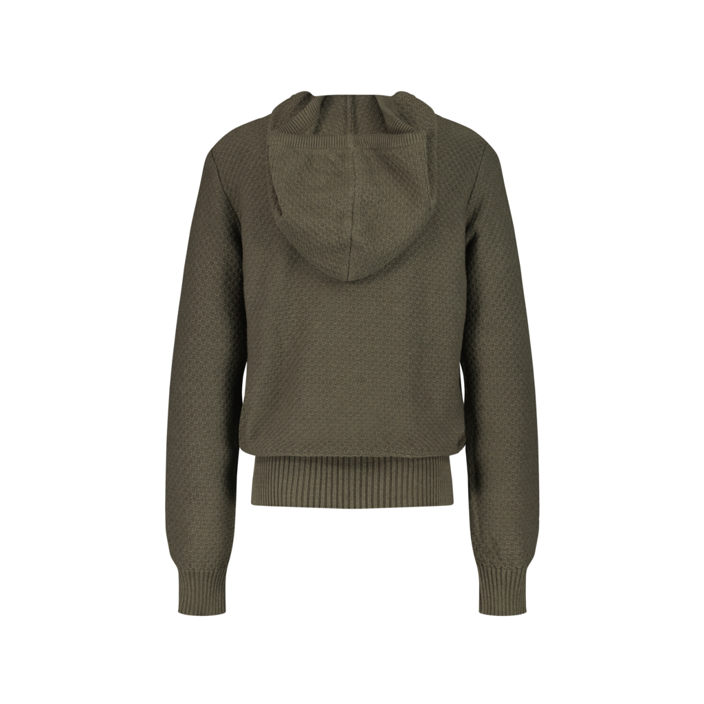 Khaki Knit Hoodie