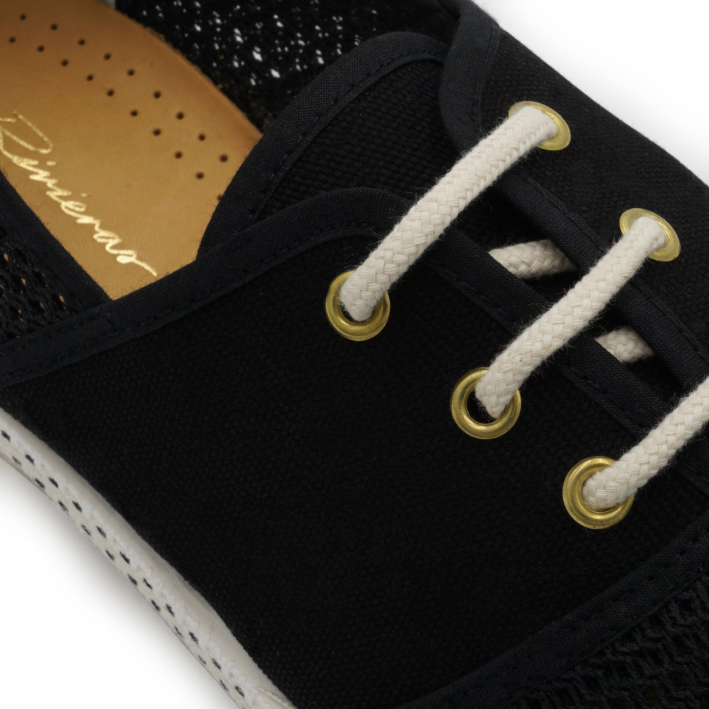 Lacets Toile & Filet Noir