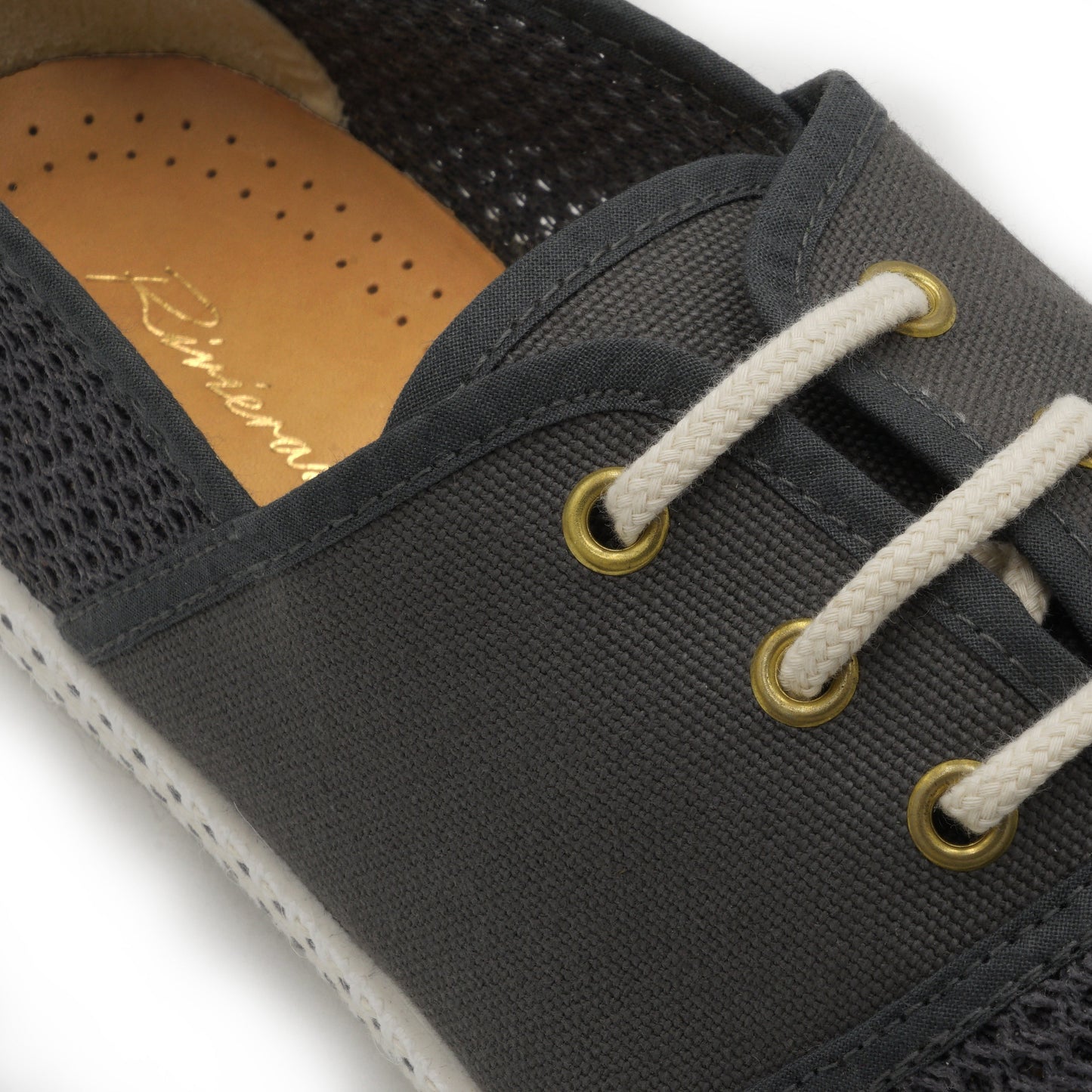 Classique Lacets Toile & Maille Anthracite