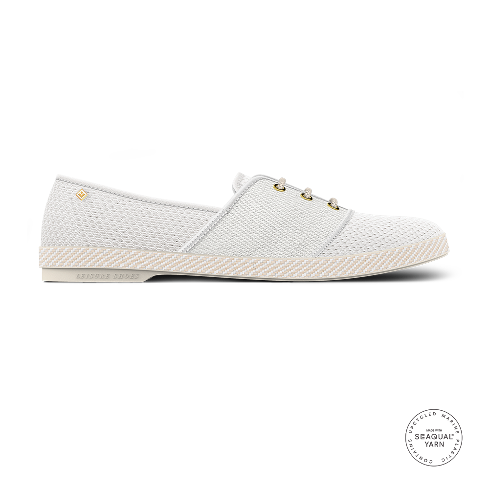 Lacets Toile & Filet Blanc