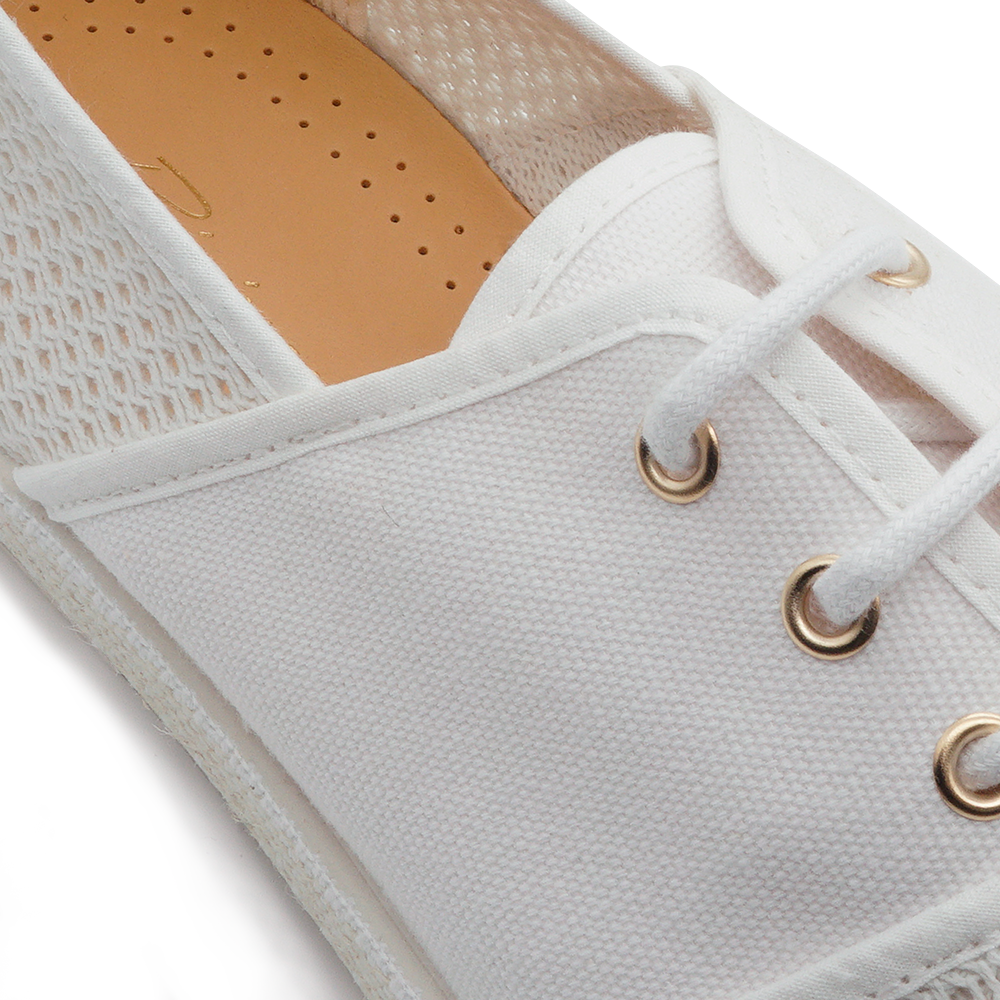 Lacets Toile & Filet Blanc