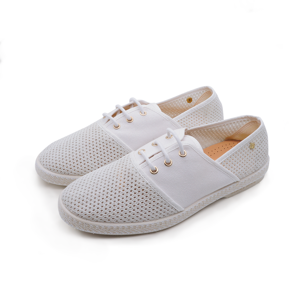 Lacets Toile & Filet Blanc