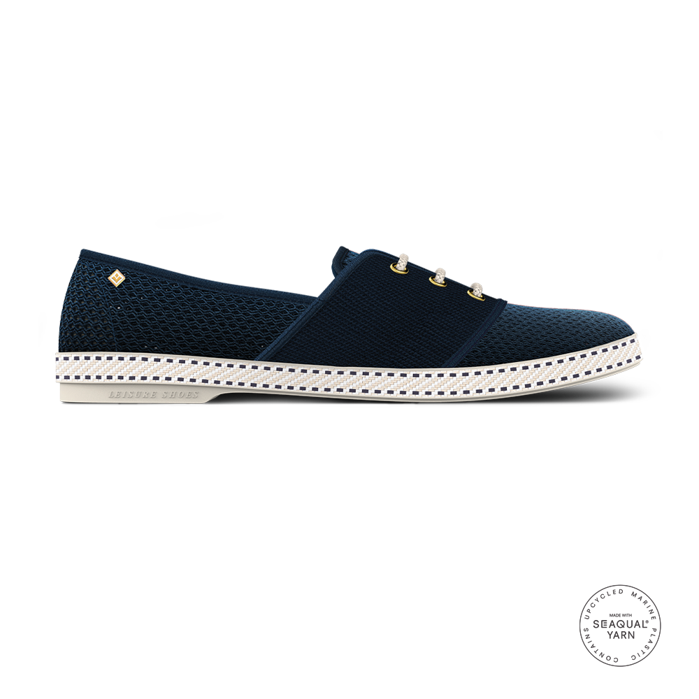 Lacets Toile & Filet Bleu Foncé