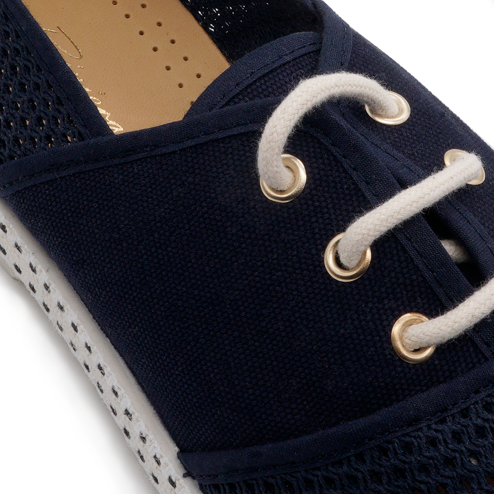 Lacets Toile & Filet Bleu Foncé