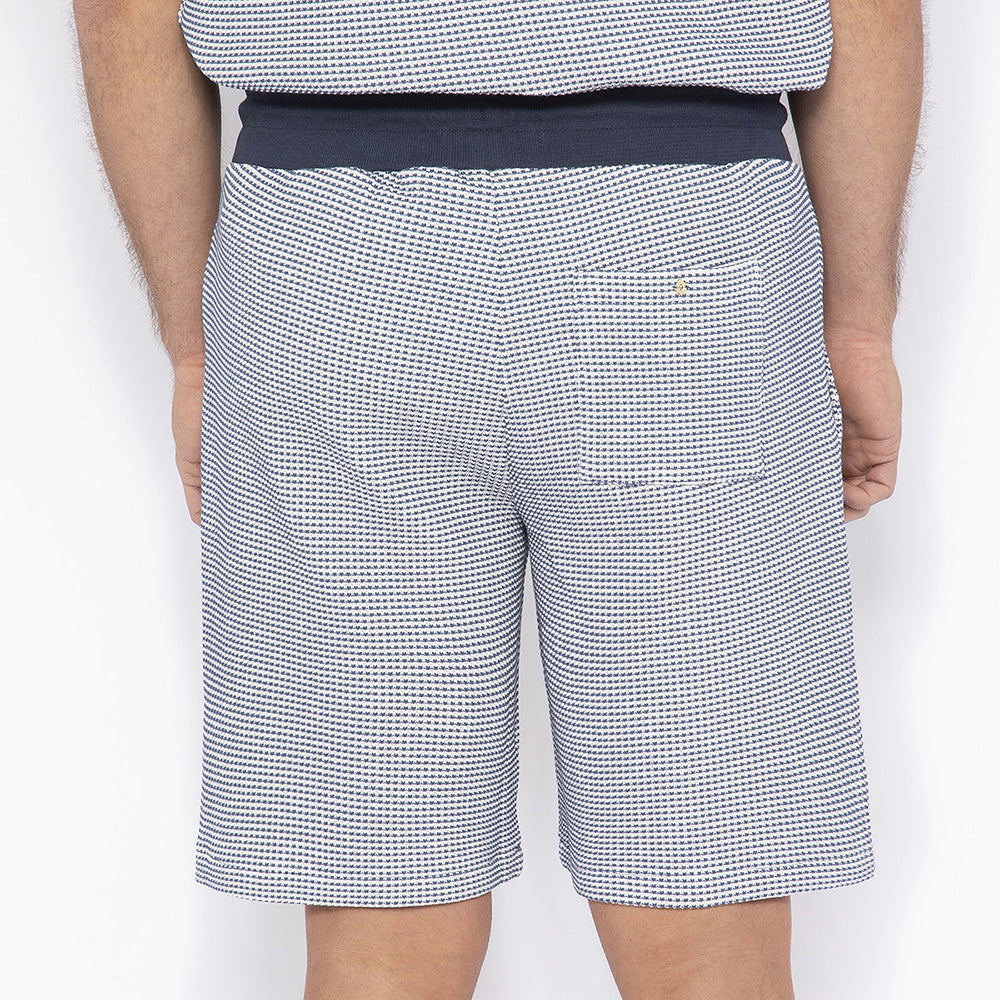 Short Nid d'abeille Bicolore