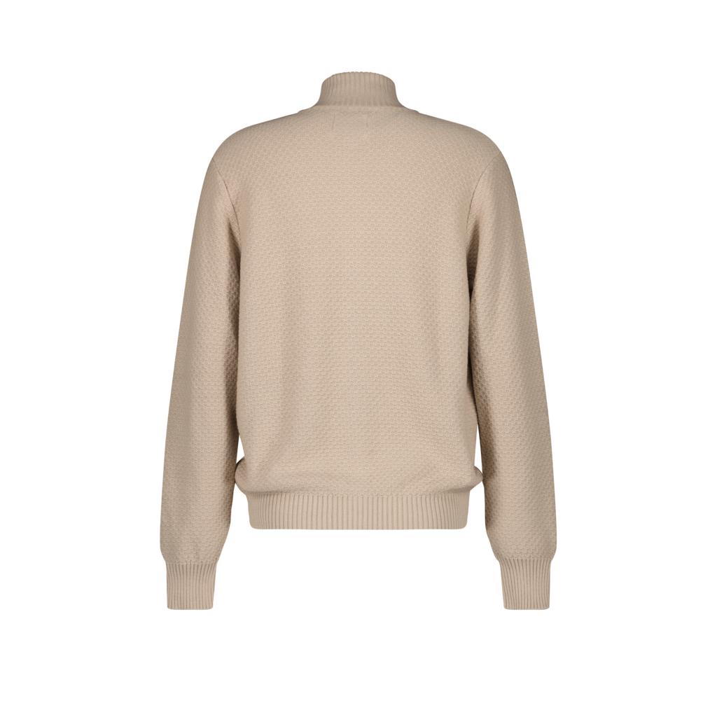 Pull Zip Maille Camel