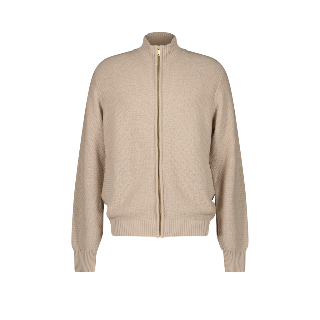 Pull Zip Maille Camel